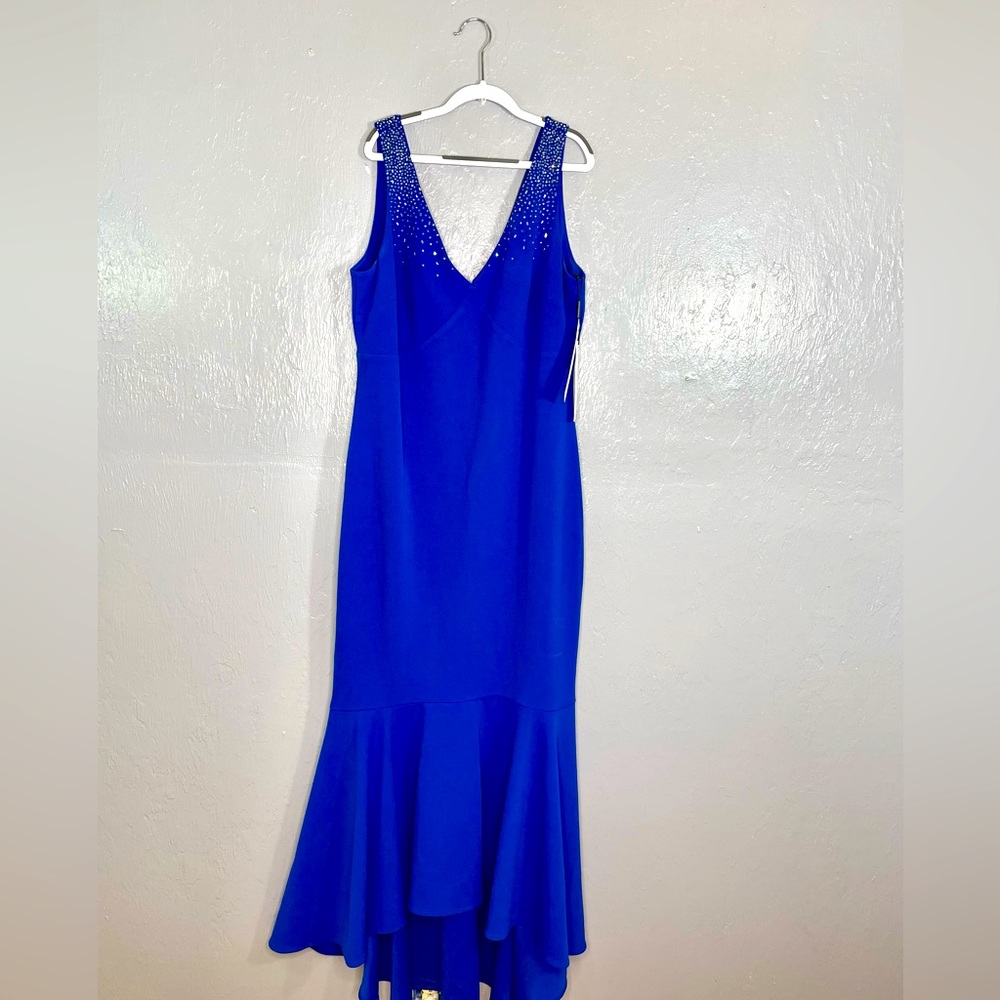 CALVIN KLEIN NEW Women's Embellished High-low Gown Dress - NWT